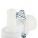 A white plastic Hoshizaki water solenoid valve with a metal bracket.