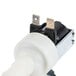 A Hoshizaki water solenoid valve with a white plastic tube and black knob.