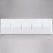 A white rectangular Hoshizaki baffle with six holes.