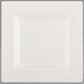 A white square plate with a black border.