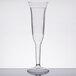 Visions 5 oz. Clear 1-Piece Plastic Champagne Flute - 96/Case