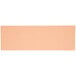 A rectangular white paper sheet with a light peach color.