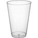 A clear plastic Choice tumbler on a white background.