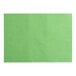 A green 10 inch by 14 inch steak paper sheet.
