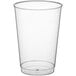 A clear plastic Choice tumbler.