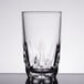 An Arcoroc Artic highball glass with a diamond pattern.