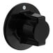 A black knob with a white dot.