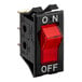 A red Turbo Air On/Off rocker switch with a red light.