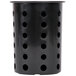 Steril-Sil RP-25-BLACK Black Plastic Straight Sided Flexible Silverware Cylinder