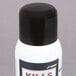 A white JT Eaton aerosol spray bottle with a black cap and the words "kills bed bugs" in black.