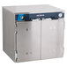 An Alto-Shaam stainless steel hot food holding cabinet with two doors.