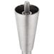 A silver metal All Points equipment leg with a screw on the end.