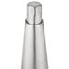A silver metal All Points equipment leg with a round top.
