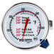 A close up of a Taylor candy and deep fry thermometer with a white background.