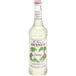 A Monin 750 mL bottle of coconut syrup.