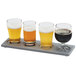 Cal-Mil 3501-77 11 3/4 inch x 5 inch Faux Cement Taster Flight