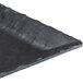 A black rectangular melamine tray with a raised rim.