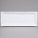 A white rectangular melamine tray with a crinkled surface and white rim.