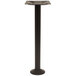 A black metal BFM Seating Alpha bolt-down table base pole.