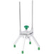 A metal Garde fruit and vegetable wedge cutter with a green knob.