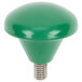 A Garde green knob with a metal screw.