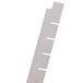 A white plastic strip with six holes.