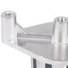 A silver metal bracket for a Choice Prep 10 Section Push Block.