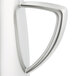 A Vollrath stainless steel open creamer with a handle.
