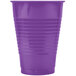 Creative Converting 318921 12 oz. Amethyst Purple Plastic Cup - 240/Case
