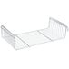 A Metro SmartWall G3 chrome metal grid shelf with side ledges.