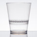 WNA Comet FFRG1248 FunFusions 12 oz. Clear 2-Piece Plastic Rocks Glass with Strainer - 48/Case