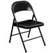 National Public Seating 910 Commercialine Black Metal Folding Chair