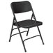 National Public Seating 310 Black Premium Metal Triple-Brace Folding Chair