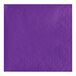 A Creative Converting amethyst purple paper napkin with a white diamond pattern.