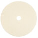A beige circular floor pad with a hole in the middle.