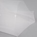 A clear plastic bag with a white lining.