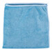 a blue towel with a white edge