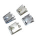 A group of four metal clips.