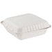 Green Wave Ovation Sugarcane / Bagasse OV-B099 9 inch x 9 inch x 3 inch Premium Biodegradable and Compostable Take Out Box - 75/Pack