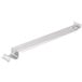 A long metal bar with a metal clip on the end.