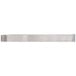 A stainless steel rectangular object with a silver handle.