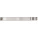 A stainless steel rectangular lid lock with two hooks.