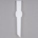 White plastic tongs with a black circle on the end.