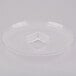 A clear plastic tray with a square shape.