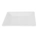 A white square plate with a white background.
