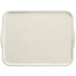 A white rectangular Cambro tray with handles.