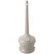 A beige Commercial Zone seated cigarette receptacle with a round top and base.