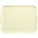 A white rectangular Cambro tray with handles.