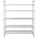 A white metal Camshelving® Premium shelf unit with 5 vented shelves.