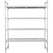 A white metal Camshelving® Premium unit with 4 vented shelves.